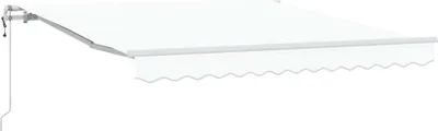 Image de vidaXL Store à enrouleur blanc 300 x 250 cm, toile et aluminium