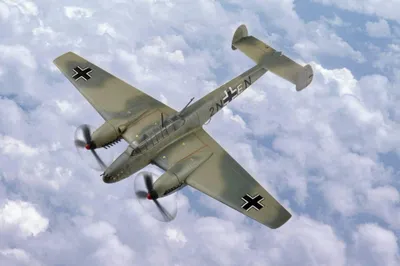 Produktbild von Hobby Boss Messerschmitt Bf110 Fighter 1:72, 80292