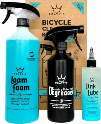 Image de Peaty's Wash Degrease Lubricate Starter Pack 1 L-500 ml-120 ml Cycle Cleaning & Maintenance