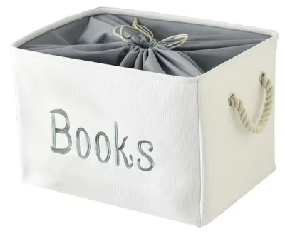 Image de Boîte/panier de rangement pour livres pour enfants, boîtes Kallax, grand panier de rangement pour livres pour enfants