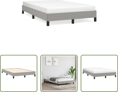 Immagine prodotto di The Living Store Struttura letto grigio chiaro 120x190 cm in tessuto