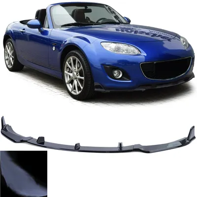 Obrázok produktu pre Predný spojler, lišta, čierna, lesklá, pre Mazda MX5 NC (facelift) modely 2008-2014