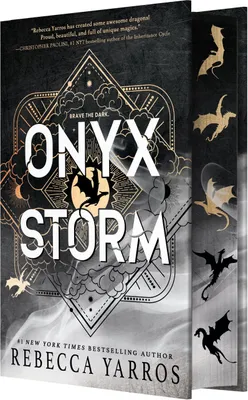A book cover with a dark, mystical design featuring dragons and celestial elements.