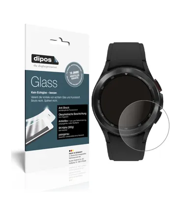 Produktbild von 1x Schutzfolie für Samsung Galaxy Watch 4 Classic (42 mm) matt - Anti-Shock 9H Folie dipos Glass Kunststoffglas