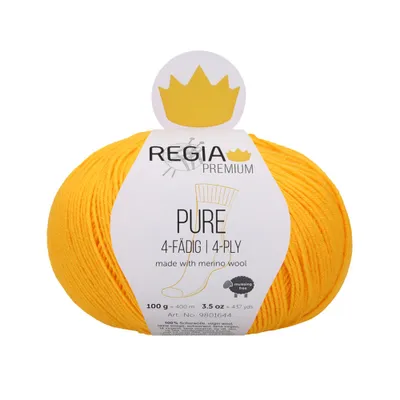 Produktbild von Regia Premium Pure 00020 Sunflower Strickgarn