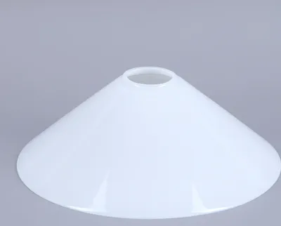 Produktbild von Schusterschirm weiß glänzend Ø 250mm Vestaschirm Lampenglas