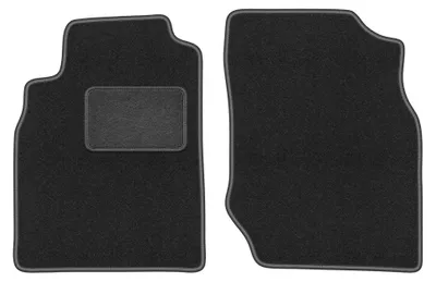 Productafbeelding van Velours voormatten voor Nissan Almera N16 2000-2006 (hatchback) – 2-delig, grafiet, op maat – Wielganizator LUX