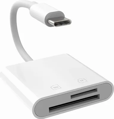 Produktbild von I56 USB-C Kartenleser 2-in-1 – SD / TF Karten Adapter, USB C Speicher Kartenleser für iPad Pro, MacBook, Android Smartphones