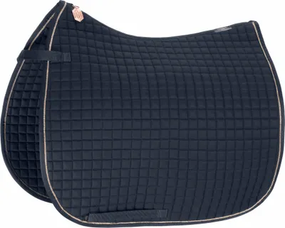 Produktbild von Eskadron HERITAGE Schabracke Baumwolle, pearl rose, cassis, basaltgrey, navy Farbe - navy Form - Pony-Dressur