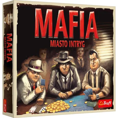 Produktbild von Gesellschaftsspiel „Mafia – Stadt der Intrigen“ von Trefl 02297