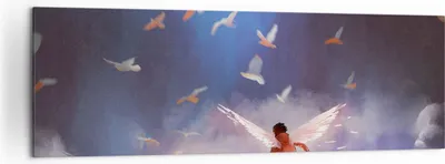 Produktbild von Bild auf Leinwand - Leinwandbild - Fantasie Märchen - 160x50cm - Wand Bild - Wanddeko - Wandbilder - Leinwanddruck - Bilder - Kunstdruck - Wanddekoration - Leinwand bilder - Wandkunst - AB160x50-4102