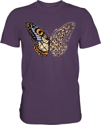 Produktbild von Leopard Frauen Schmetterling T-Shirt – Urban Purple / XL
