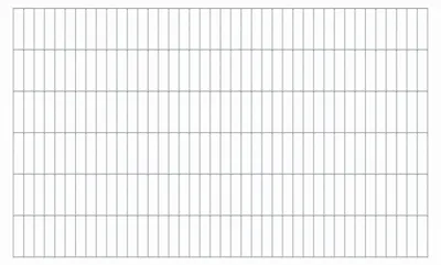 Immagine prodotto di Alberts 642778 Staccionata doppia, zincata a caldo, altezza 120 cm
