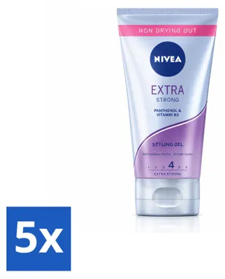 Imagen del producto de 5 unidades de gel moldeador NIVEA Extra Fuerte - 150 ml - Paquete económico