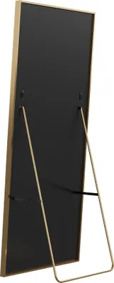Produktbild von UnboxG Standspiegel Gold 164x54 cm – Ganzkörperspiegel, freistehend, moderner Spiegel für Schlafzimmer, Flur oder Ankleidezimmer