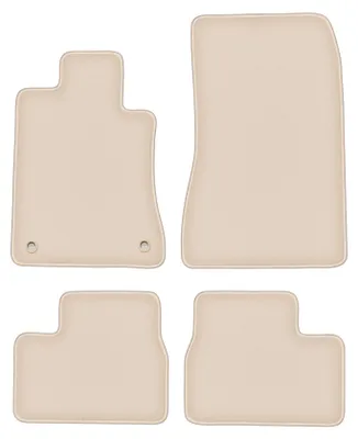 Produktbild von DURBAN Beige Velours-Fußmatten-Set für BMW 3 E30 Limousine, Kombi (1982-1994)