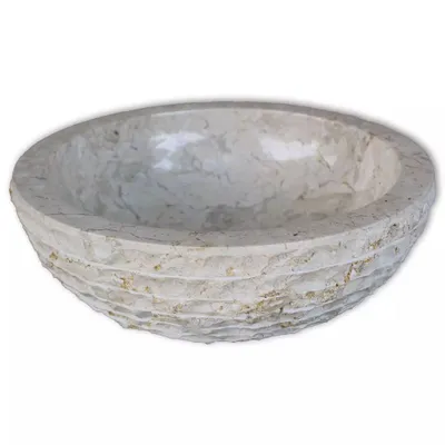 Immagine prodotto di vidaXL Lavabo in marmo 40 cm crema