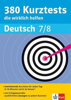 Immagine prodotto di 380 Kurztests die wirklich helfen, Deutsch 7./8. Klasse, Übungen mit Selbstkontrolle