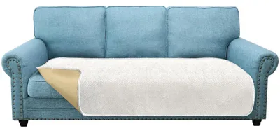 Immagine prodotto di Copridivano per 3 posti, color crema, antiscivolo, adatto agli animali domestici, lavabile