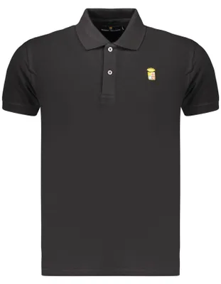 Produktbild von Stylisches Kurzarm-Poloshirt für Herren in Schwarz mit Stickerei