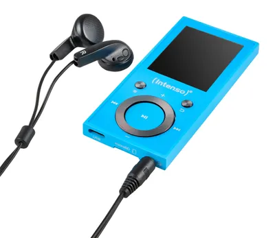 Produktbild von Intenso Video Scooter BT, MP3 Spieler, 16 GB, LCD, USB 2.0, Blau, Kopfhörer enthalten