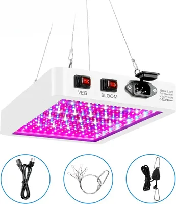 Produktbild von Vollspektrum Pflanzenlampen LED Wachstumslicht IP65 Pflanzenlampen Hydroponische Lampe Gewächshauslampen Blumenwachstum Beleuchtung 216 LEDs
