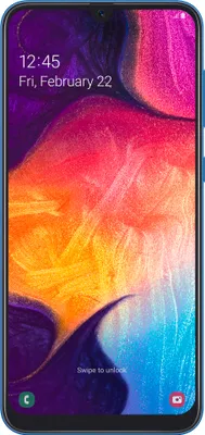 Produktbild von Samsung Galaxy A50 16,3cm (6,4 Zoll) SM-A505F, 4GB RAM, 128GB Speicher, Farbe: Blau