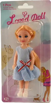 Produktbild von Mini Puppe im Kleid 14cm Spielpuppe Mädchen Geschenk Set Mode Püppchen Sortiert Spielzeug Süß