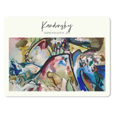 Produktbild von MuchoWow® Mauspad Mousepad Improvisation 21A - Wassily Kandinsky 23x19 cm - Mousepads - Maus Mat - Pad - Mausunterlage - Schreibtischunterlage - Mauspad