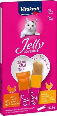 Obrázek produktu pro Vitakraft Jelly Lovers, Kuřecí maso, Turecko, 90 g, Bez obilovin