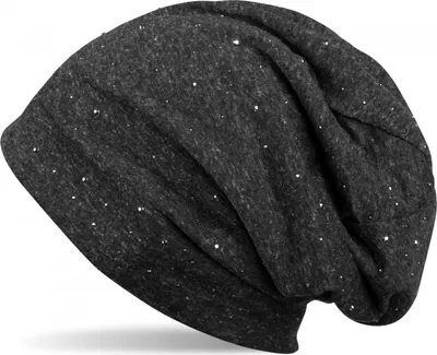Produktbild von styleBREAKER Damen Beanie Mütze mit edler Strass-Nieten Applikation, Longbeanie Slouch 04024037