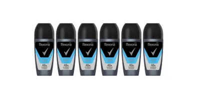 Produktbild von Rexona Men Deo Roll-On, Cobalt Dry, 6 x 50 ml