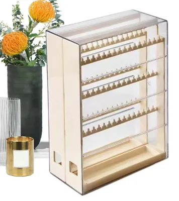 Immagine prodotto di Elzusha - Porta orecchini e organizer in acrilico con cassetto