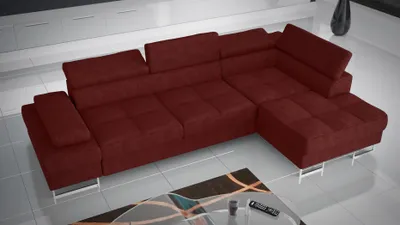Produktbild von Sofas L Form Sofa Couch Polster Wohnlandschaft Design Ecksofa Textil Leder Neu