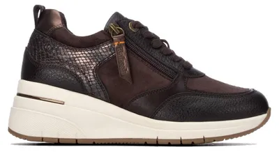 Image de REFRESH - Baskets de sport pour femmes, couleur marron - Chaussures confortables et polyvalentes - Cas