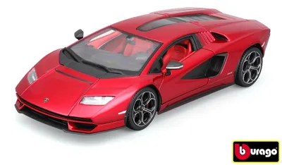 Imagen del producto de Bburago 1:24 Plus - Lamborghini Countach Lpi 800-4 - Rojo