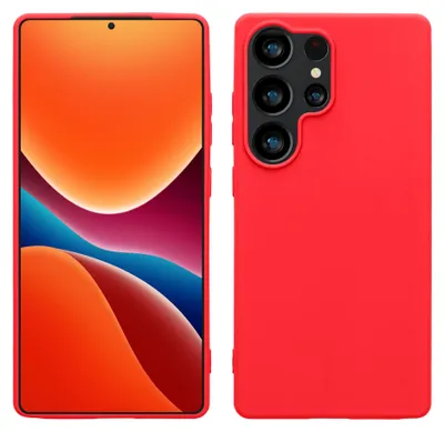 Produktbild von kwmobile Hülle für Samsung Galaxy S25 Ultra TPU Case - Handyhülle unterstützt kabelloses Laden, flexible Schutzhülle, gummiertes Cover in Neon Pink