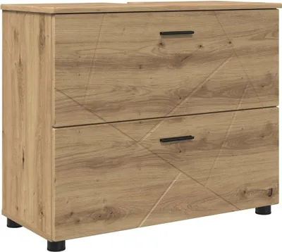 Obrázok produktu pre vidaXL Kúpeľňová skrinka s úložným priestorom Artisan dub 76,5 x 35 x 64 cm
