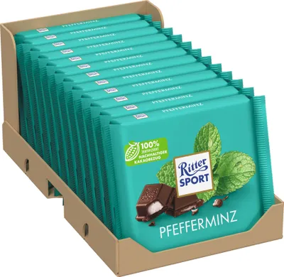 Produktbild von Ritter Sport Pfefferminz 12 x 100g