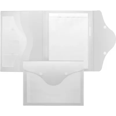 Produktbild von FSY Schreibmappe A4, PP farblos transluzent, 1 Stück