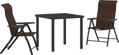 Obrázok produktu pre Záhradný jedálenský set 3 pcs Hnedá