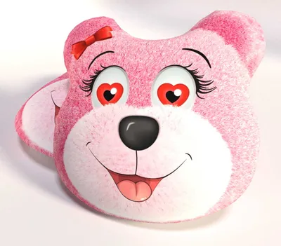 Immagine prodotto di Cuscini decorativi per bambini, peluche Orsacchiotto rosa