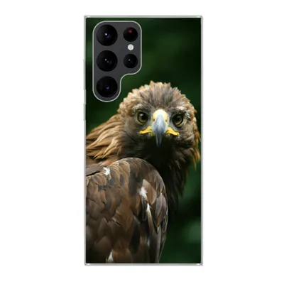 Produktbild von MuchoWow® Handyhülle Schutzhülle Hülle für Samsung Galaxy S22 Ultra Adler - Braun - Raubvogel Silikon Softcase Handy Hülle - Abbildung