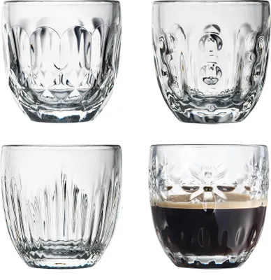 Produktbild von LA ROCHERE Espressotasse Troquet 100ml sotiert 4 Stück
