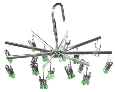 Produktbild von Sockenständer mit 16 Wäscheklammern und Faltbarem Design