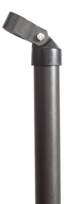 Image de Alberts 623067 Jambe de force, phosphaté zinc, anthracite métallisé plastifié, longueur 1500 mm, Ø jambe de force 34 mm, Ø collier 34 mm