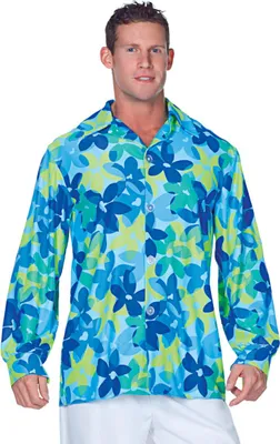Produktbild von Herrenhemd Hippie blau XL Männer Größe: XL