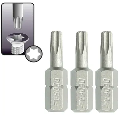 Obrázek produktu pro Šroubovací bity ploché Torx T40x25mm, 3ks blistr