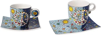 Produktbild von James Rizzi Espressotasse & Künstlerbecher Give Peace a Chance Pop Art Goebel