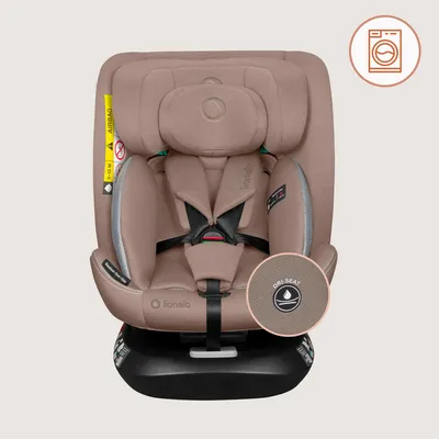 Produktbild von Lionelo Autokindersitz Bastiaan One i-Size, ab Geburt bis 12 Jahren, ab 0 kg bis 36 kg, Dri-Seat, 360 Grad - Beige Sand